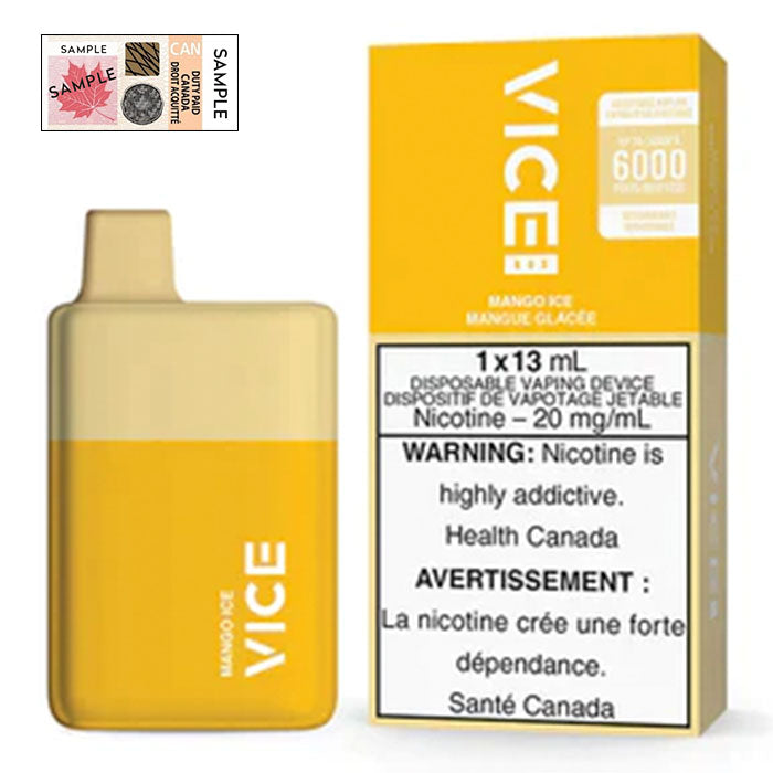 Vice Box - Mango Ice Puffs 6000 Puffs Disposable Vape
