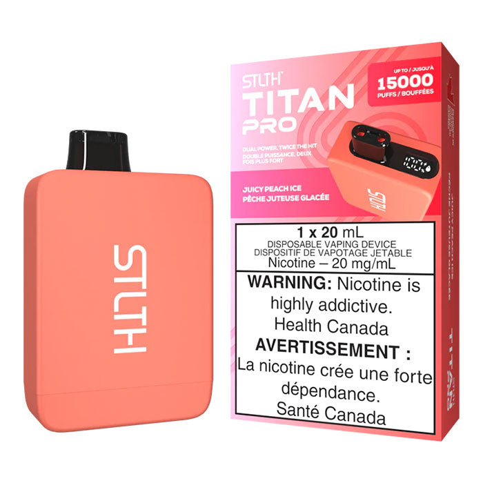 Stlth Titan - Juicy Peach Ice 15000 Puffs