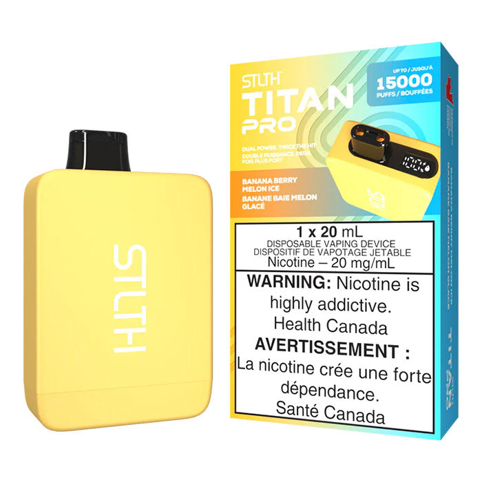 Stlth Titan - Banana Berry Melon Ice 15000 Puffs