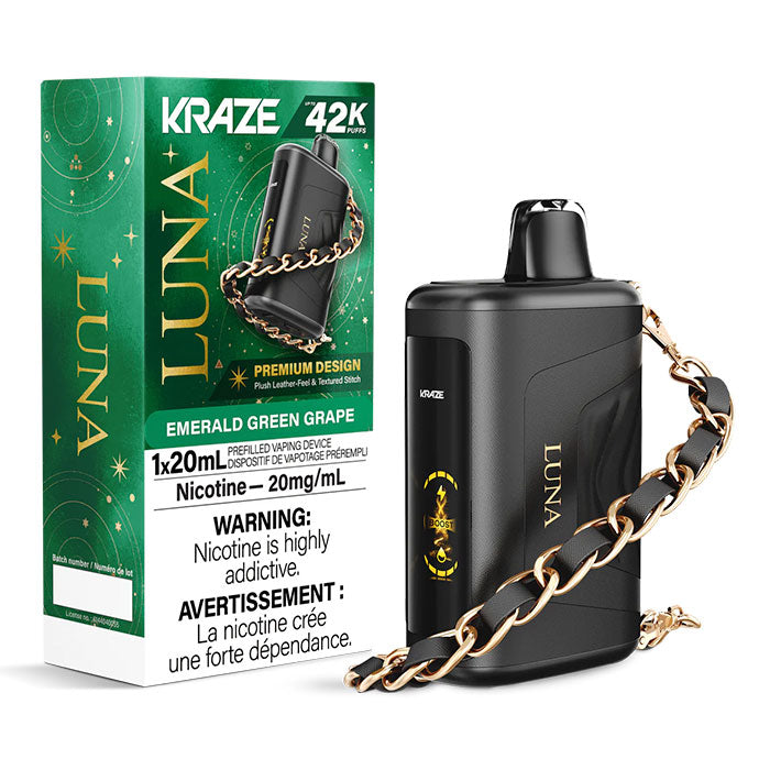 Kraze Luna - Emerald Green Grape 42000 Puffs