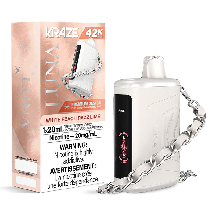 Kraze Luna - White Peach Razz Lime 42000 Puffs
