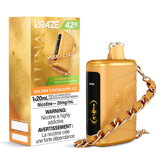 Kraze Luna - Golden Cantaloupe Ice 42000 Puffs