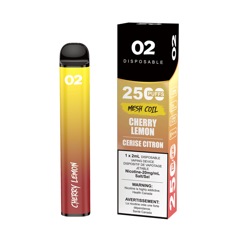O2 Disposable Vape - 2500 Puffs - 2mL