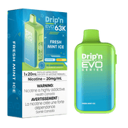 Dripn By Envi Evo 63K Disposable Vape - 63K Puffs - 20mg - 20mL Fresh Mint Ice