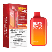 Dripn By Envi Evo 63K Disposable Vape - 63K Puffs - 20mg - 20mL Mango Peach Watermelon