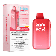Dripn By Envi Evo 63K Disposable Vape - 63K Puffs - 20mg - 20mL Strawberry Ice