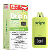 Dripn by Envi 70k Disposable Vape - 70K Puffs - 26ml Green Apple