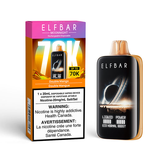 Elf Bar MoonNight 70K Disposable Vape - 70000 Puffs - 20mL Double Mango