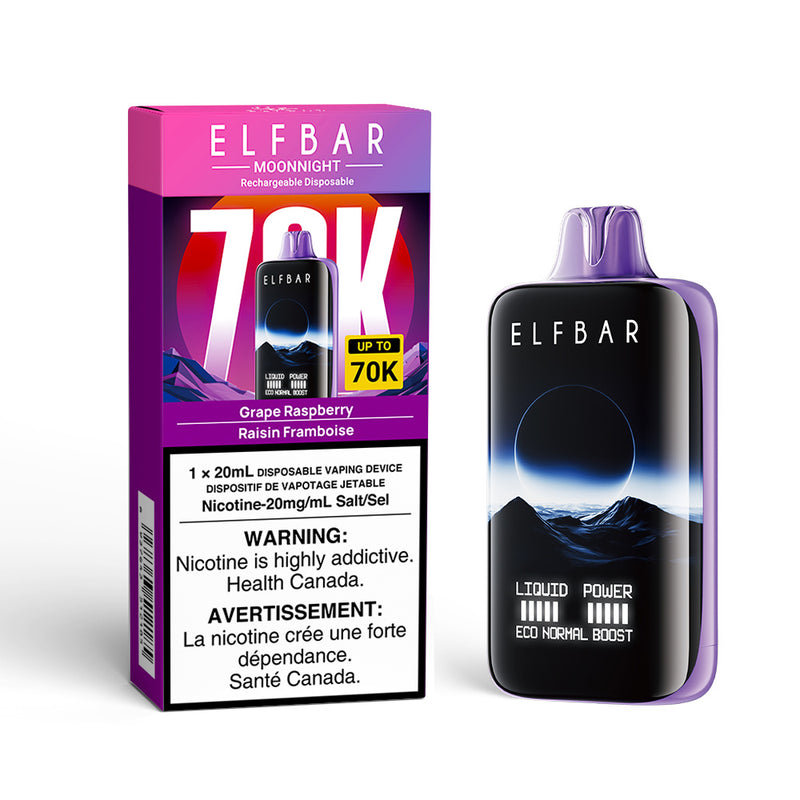 Elf Bar MoonNight 70K Disposable Vape - 70K Puffs - 20mL