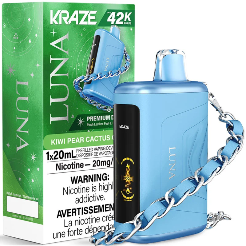 Kraze Luna Disposable Vape - 42k Puffs - 20ml Kiwi Pear Cactus G