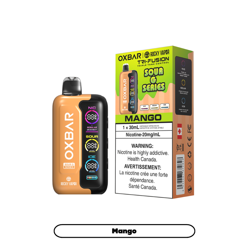 Rocky Vapor Oxbar Tri Fusion Disposable Vape - 30ml