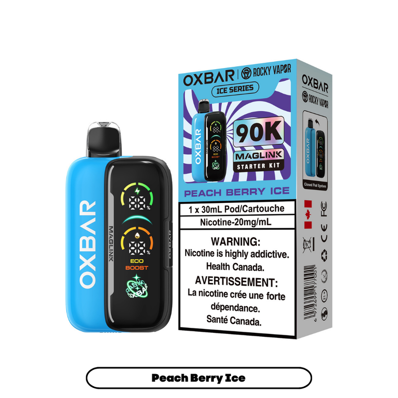 Rocky Vapor Oxbar Maglink Starter Kit Disposable Vape - 90K Puffs -30mL