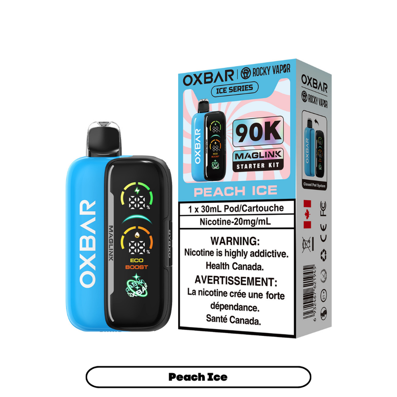 Rocky Vapor Oxbar Maglink Starter Kit Disposable Vape - 90K Puffs -30mL