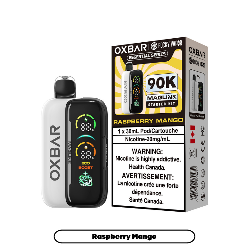 Rocky Vapor Oxbar Maglink Starter Kit Disposable Vape - 90K Puffs -30mL