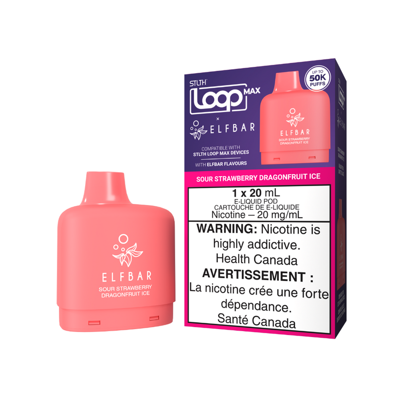 STLTH Loop Max X Elf Bar Replacement Vape Pod - 50K Puffs - 20mL