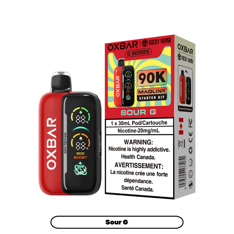 Rocky Vapor Oxbar Maglink Starter Kit Disposable Vape - 90K Puffs -30mL