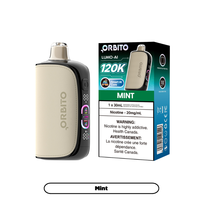 Orbito Lumo AI 120K disposable vape, Mint