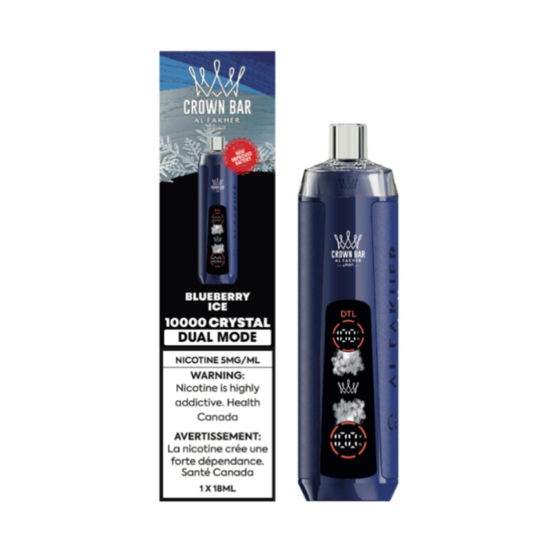 Al Fakher Crown Bar Crystal 10K Disposable Vape - 10K Puffs - 18mL
