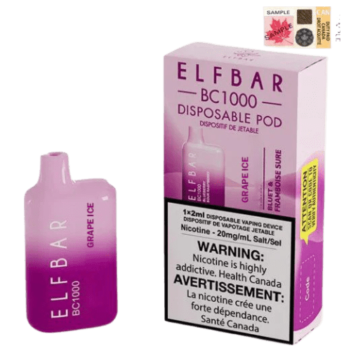 Elfbar - Grape Ice 1000 Puffs Disposable Vape