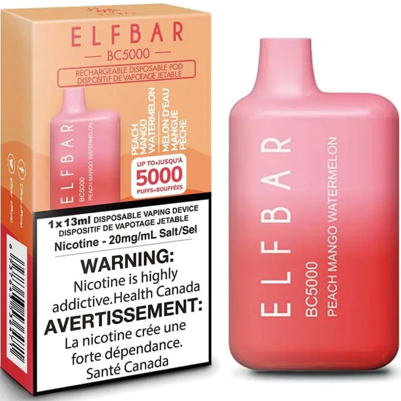 Elfbar - Peach Mango Watermelon 5000 Puffs Disposable Vape