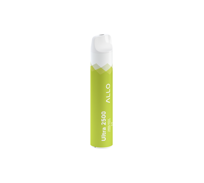 Allo Ultra 2500 disposable vape, Green Apple