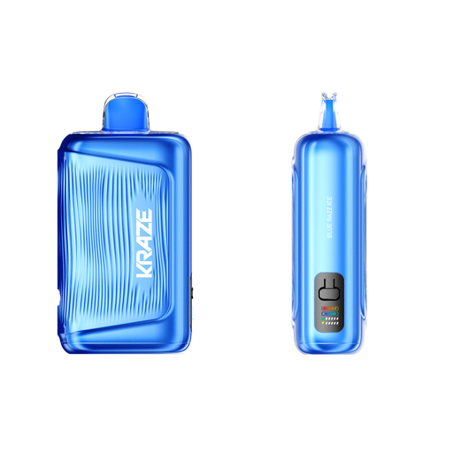 Kraze Giga 150K disposable vape, Blue Razz Ice