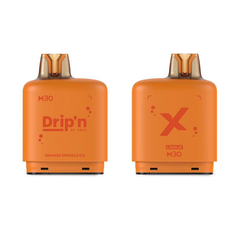 Level X M Series 30mL pod, Drip'n Orange Sparkle Ice
