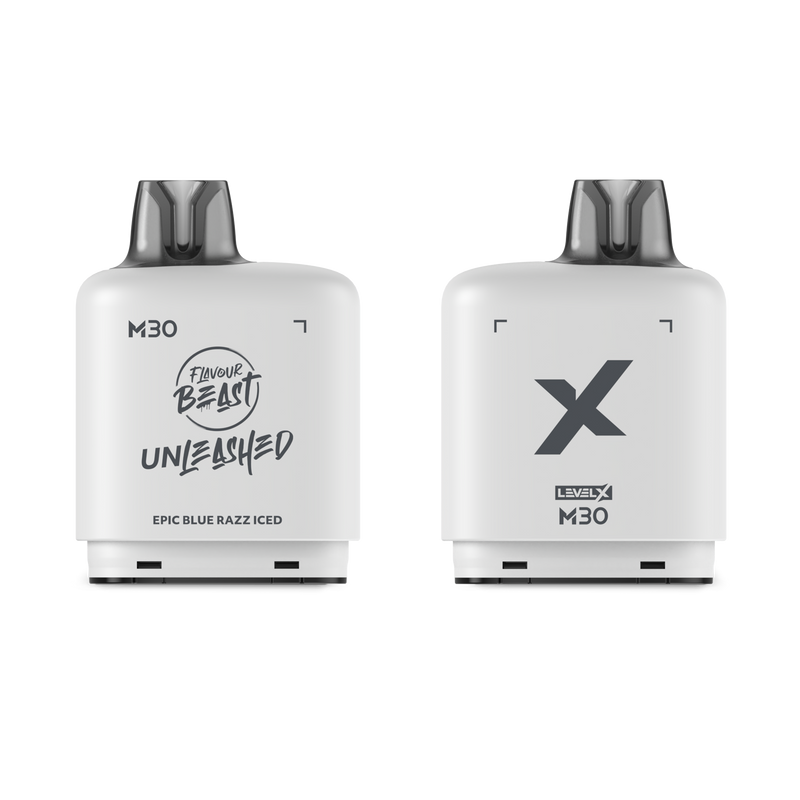 Level X M Series 30mL pod, Unleashed Epic Blue Razz Iced