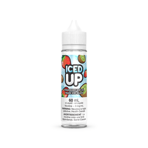 Iced Up Vape Juice Freebase 60mL Strawberry Kiwi Ice