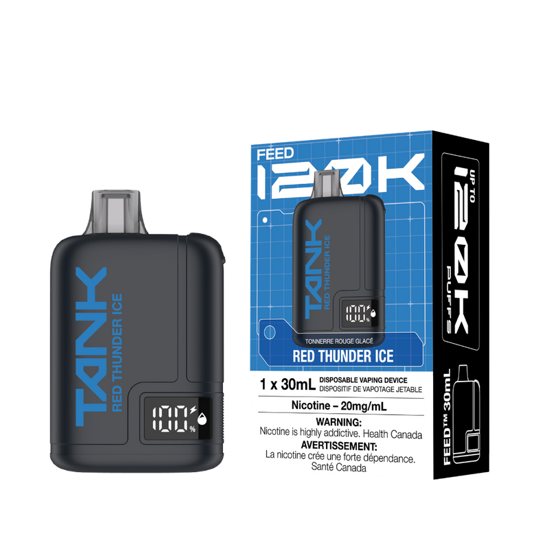 FEED Tank 120K disposable vape, Red Thunder Ice