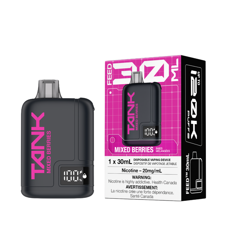 FEED Tank 120K disposable vape, Mixed Berries