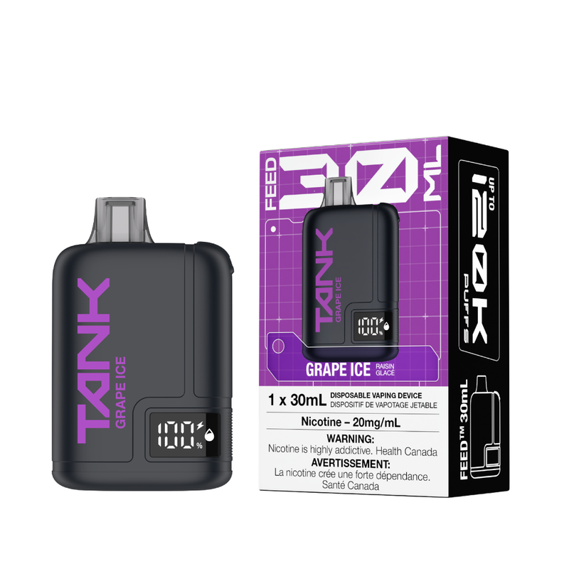 FEED Tank 120K disposable vape, Grape Ice