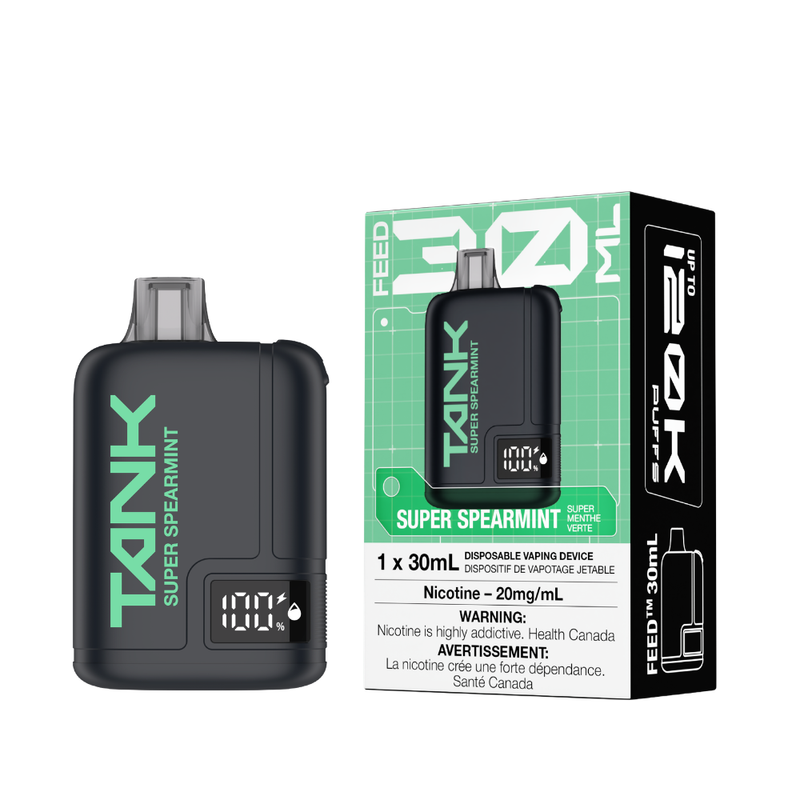 FEED Tank 120K disposable vape, Super Spearmint