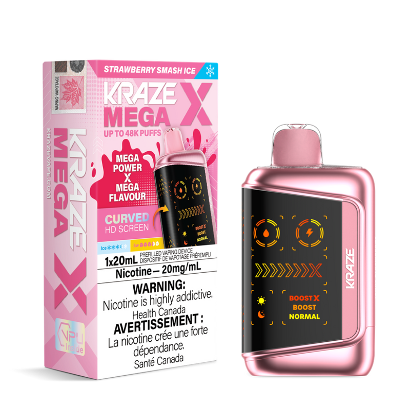 Kraze Mega X 48K Disposable Vape - 48K Puffs - 20mL - 20mg