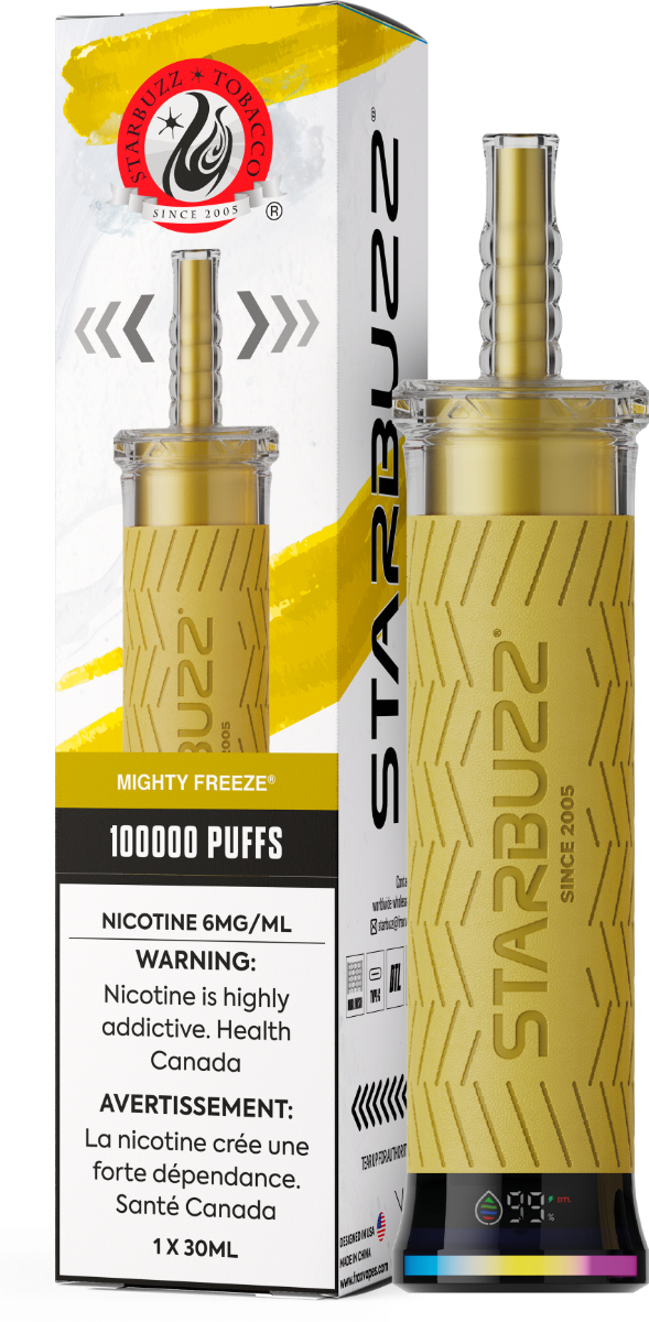 StarBuzz E-Hose 100K disposable vape, Mighty Freeze