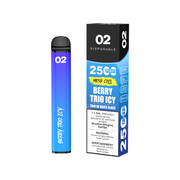 Title
O2 Disposable Vape - 2500 Puffs - 2mL
 Berry Trio Ice