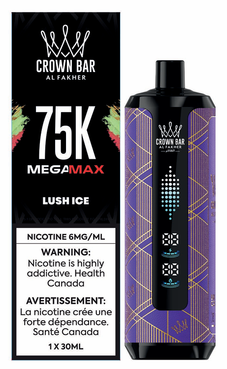 Al Fakher Mega Max 75K disposable vape, Lush Ice