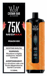 Al Fakher Mega Max 75K disposable vape, Peach Ice
