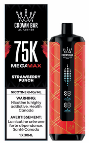 Al Fakher Mega Max 75K disposable vape, Strawberry Punch