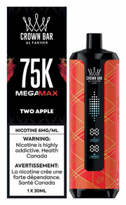 Al Fakher Mega Max 75K disposable vape, Two Apple