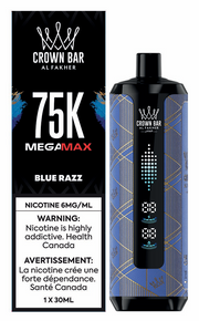 Al Fakher Mega Max 75K disposable vape, Blue Razz