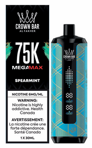 Al Fakher Mega Max 75K disposable vape, Spearmint