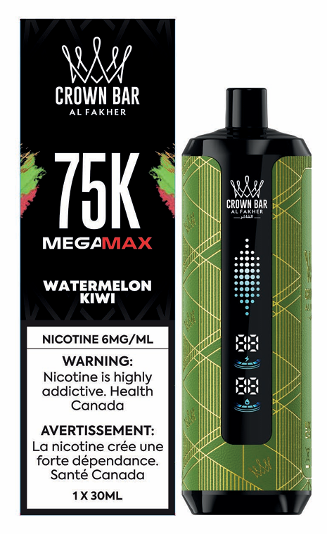 Al Fakher Mega Max 75K disposable vape, Watermelon Kiwi