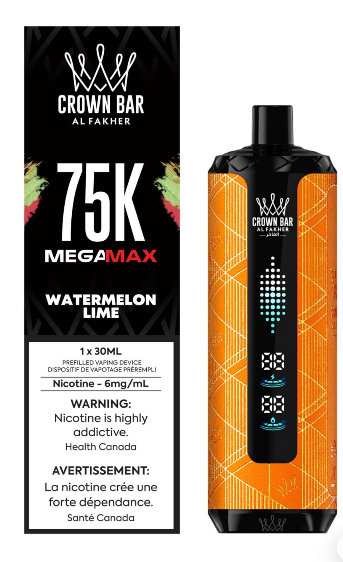 Al Fakher Mega Max 75K disposable vape, Watermelon Lime
