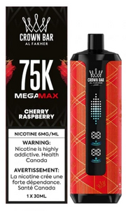 Al Fakher Mega Max 75K disposable vape, Cherry Raspberry