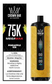 Al Fakher Mega Max 75K disposable vape, Pineapple Ice