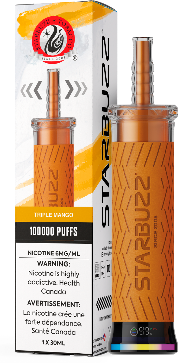 StarBuzz E-Hose 100K disposable vape, Triple Mango